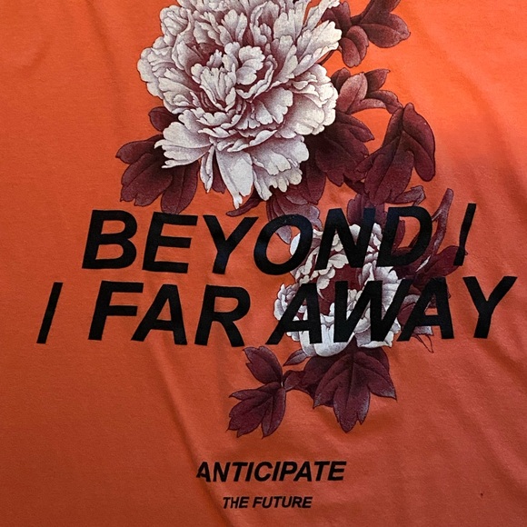 ‘Urban Planet’ Oversized Orange Graphic Tee. Size Men’s US XXL (Fits L/XL). - Picture 3 of 4